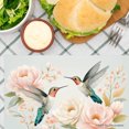 thumbnail image 3 of Joocar Hummingbird And Floral Design Linen Table Mats Set Of 4 For Home Kitchen Table Decor 12x18 inch, 3 of 5
