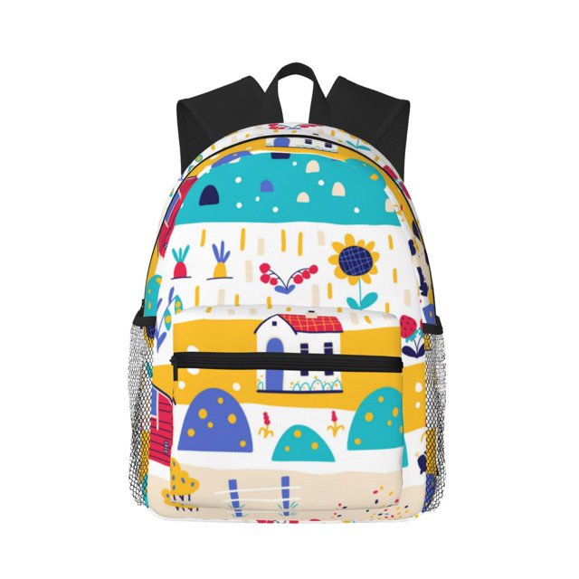Fotbe Funny Farm Mochila Ligera Casual para Laptop para Hombres y Mujeres, Mochila Impermeable de Uso Diario, Mochila para Universidad
