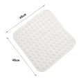thumbnail image 5 of Alfombrilla de baño antideslizante, material seguro actualizado que garantiza un agarre seguro con ventosas, alfombrilla para ducha de fácil secado para superficies lisas (48 cm × 48 cm), 5 of 5