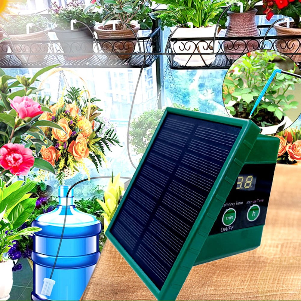 yaaqii Solar Irrigation System for Garden Balcony Automatic Drip Irrigation System DIY