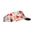 thumbnail image 2 of Daiia Cute Mushroom Pattern Sport Sun Visor Hats Visor Cap Adjustable Empty Top Baseball Cap Cotton Ball Caps for Women and Men, 2 of 8