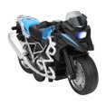 thumbnail image 5 of 1:14 Aleación Tire Hacia Atrás Motocicleta Modelo De Simulación Niños Luz Música Moto Juguete Azul, 5 of 5
