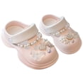 thumbnail image 3 of GBSYEWXS Garden Clogs Slippers For Boys Girls Eva Non Closed Toe 3D Cartoon Print Pool Adjustable Ankle Strap Pink Children Toddler Water Shoes Size 8-9 Years, 3 of 3