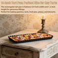 thumbnail image 4 of Urxirha Rectangular Tart Pans Non-Stick Quiche Pans with Removable Bottom, Large Size 14-Inch Pie Pans, 4 of 6