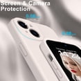 thumbnail image 5 of Designed for iPhone 15 Case with Screen Protector - Enhanced Camera Protection - Smooth Baby Skin-Like Feel Silicone Cover - Slim Fit Protective Phone Case 6.1" - Pinky White, 5 of 14