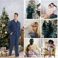 thumbnail image 7 of LANBAOSI 2 Pack Men's Flannel Plaid Pajama Pants Lounge PJ Bottoms Size M, 7 of 7