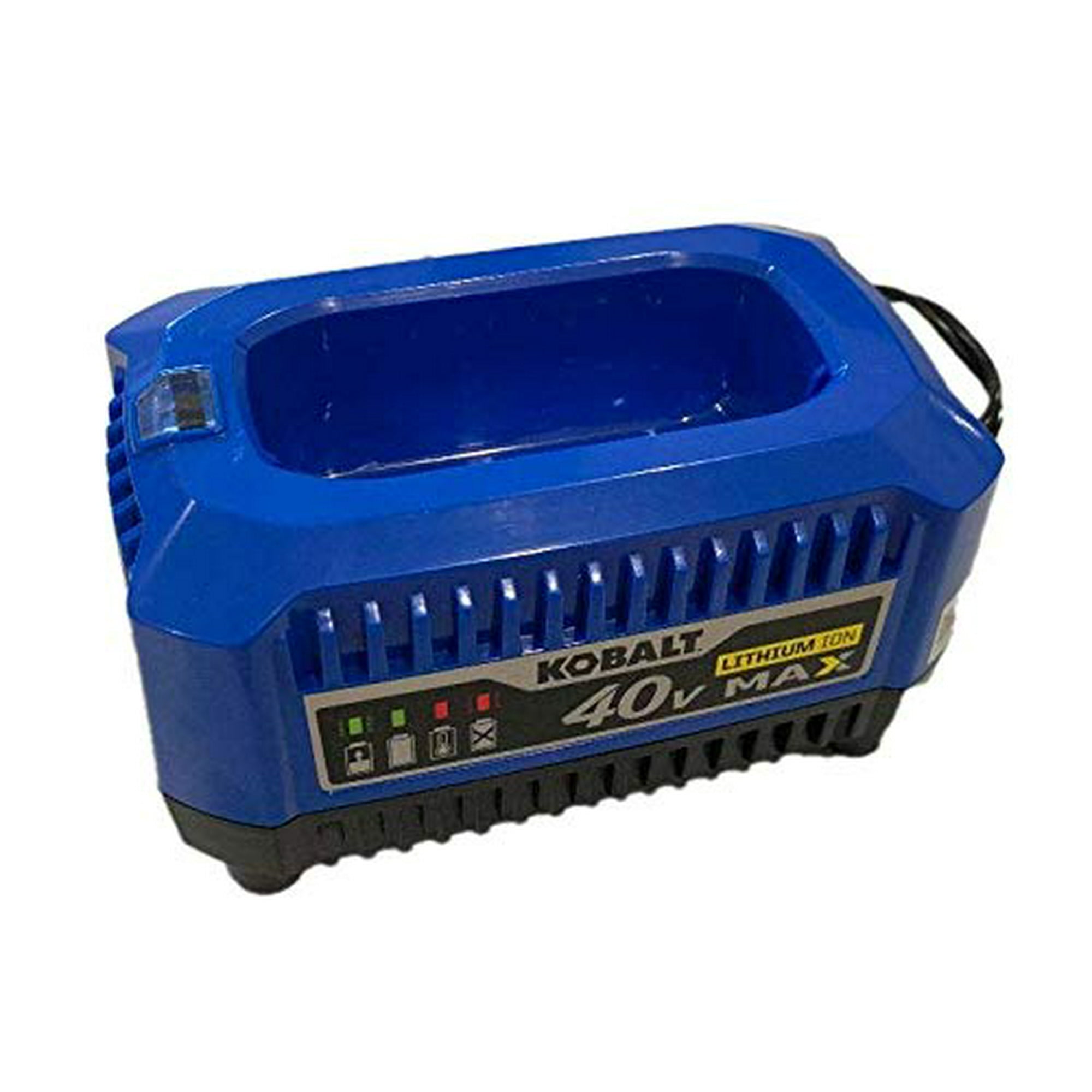 Kobalt 40 Volt Lithium Ion Li Ion Generation 2 Compact Cordless Power Equipment Battery Charger with New Top Load Design 2019 Model Walmart