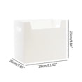 thumbnail image 3 of Home Office Organizer Basket Storage Holder Bin with Handles for Desk Cupboard Cabinet Shelves Holds Notebooks Files, 3 of 4