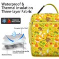 thumbnail image 2 of Hedgehog Insulated Lunch Bag Box Women Reusable Lunch Bag with Water Bottle Holder Lunch Tote Portable Bag Picnic Travel, 2 of 6