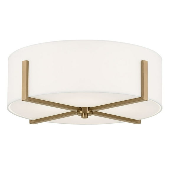 52594CPZ Kichler Lighting Malen - 4 Light Flush Mount-8.25 Inches Tall and 20 Inches Wide-Champagne Bronze Finish