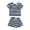 Black, variant on lnmuld Toddler Boys Striped Summer 2 Piece Outfit Set Short Sleeve Tee & Matching Play Shorts Size:2-3 Years