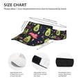 thumbnail image 4 of Bingfone Adjustable Empty Top Sun Visor For Women And Men-Avocado Love, 4 of 8