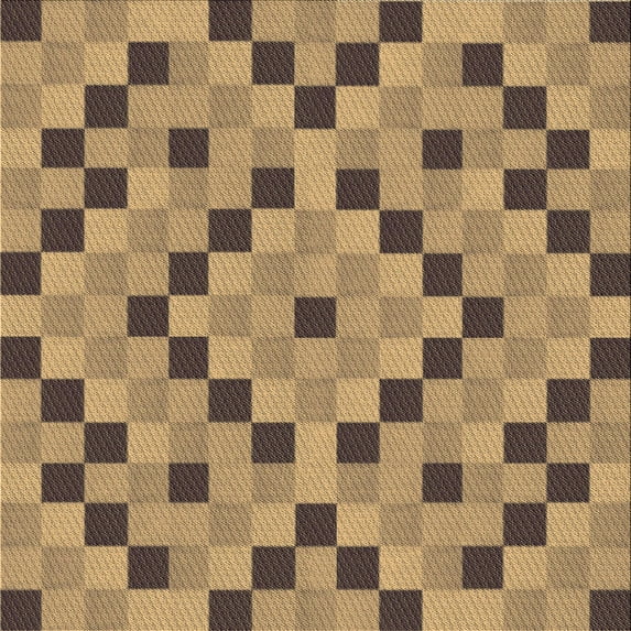 Ahgly Company Indoor Square Patterned Cantaloupe Orange Area Rugs, 8' Square