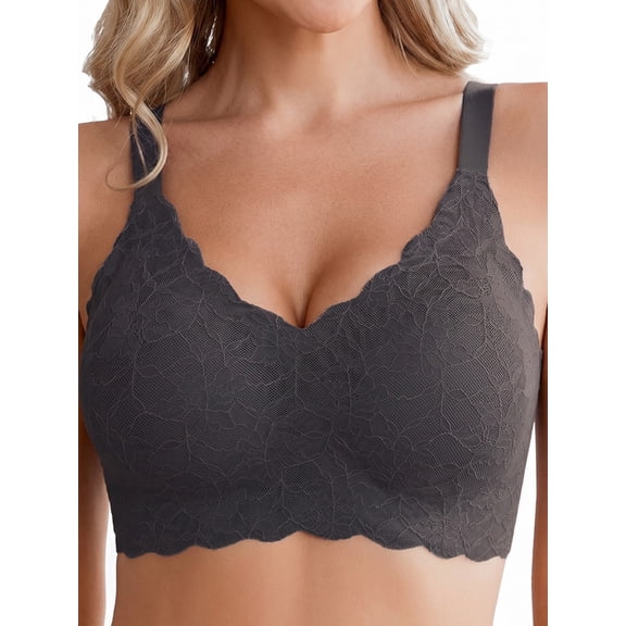 KISSGAL Wireless Bras for Women Seamless Full Coverage Everyday Bra Comfortable Underwear