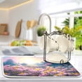 thumbnail image 5 of FREEAMG Dish Drying Mat Spring Flowers Absorbent Dry Mats for Dishes Draining Pad for Kitchen Countertop 16" x 18", 5 of 7
