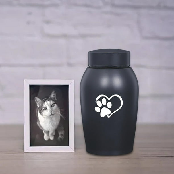 Urna de acero inoxidable para cenizas de perros y gatos, urna funeraria de cremación, recuerdo duradero de hasta 60 , caja de recuerdo conmemora Estilo A