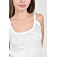 thumbnail image 4 of Top de tirantes con brillo /Juvenil, 0315 (Blanco) blanco EG, 4 of 5