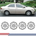 thumbnail image 2 of 15" Set Of 4 Hubcaps Wheel Rims Cover for 2009-2019 TOYOTA COROLLA Compatible With Steel Wheels Snap On Installation(15-Inch,LACQUER), 2 of 7
