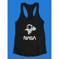 thumbnail image 3 of NASA Nasa Astronaut Reaching Camera Racerback Tank Women -NASA Designs, Female XX-Large, 3 of 4