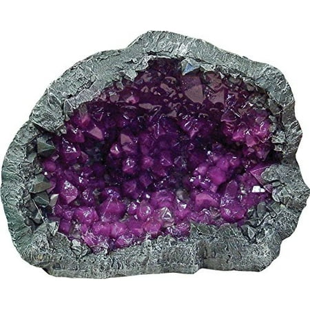 - Exotic Enviroments Purple Geode Aquarium Décor Stone, 4.5