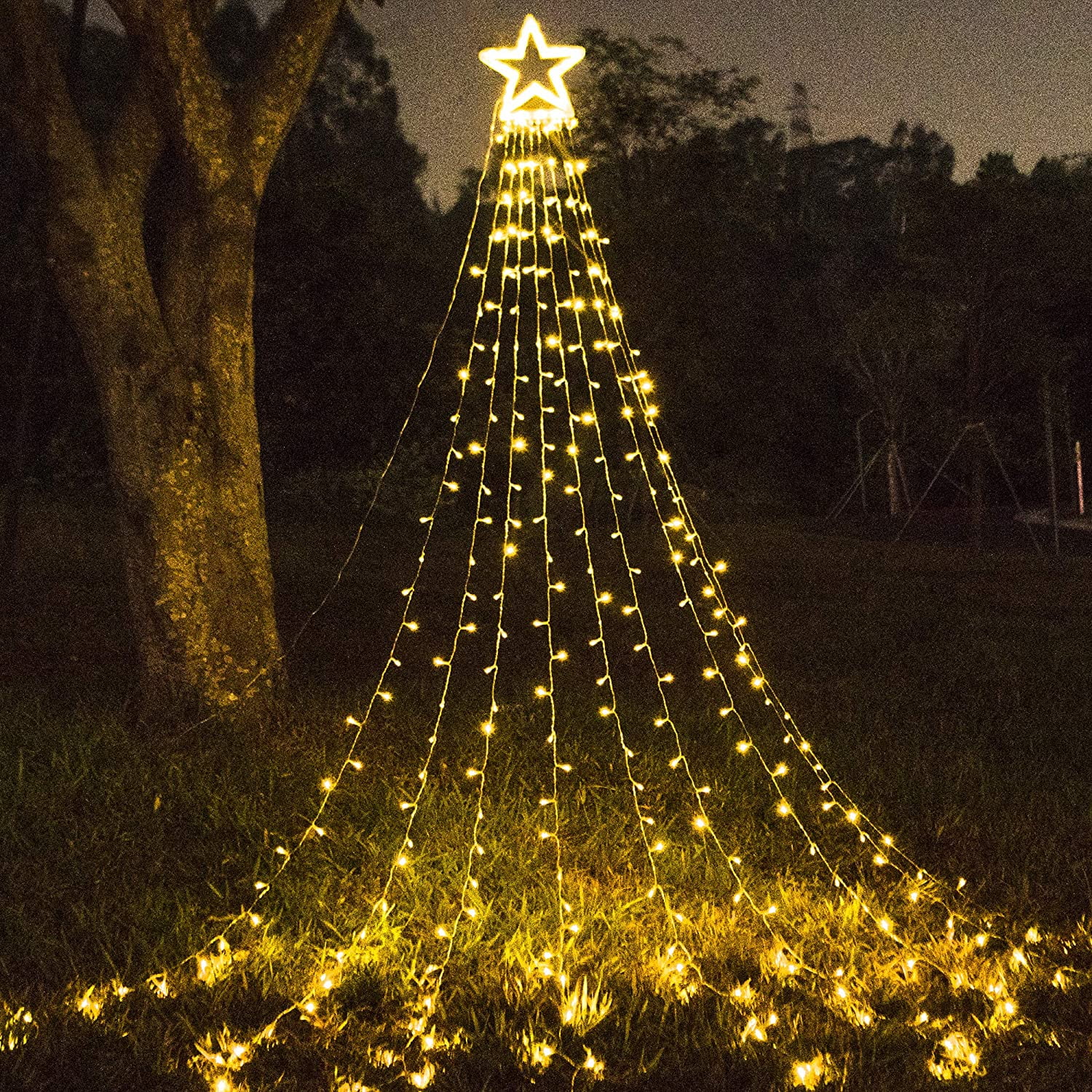 LED Christmas Lights Xmas Tree Decoration String Light Luminous Pendant Home Xmas Wishing Party Decor