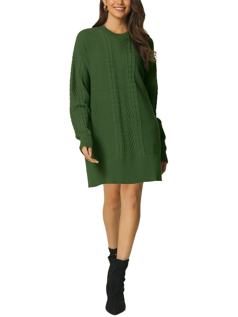 MODA NOVA Juniors Textured Long Sleeve Above Knee Casual Sweater Dress - Walmart.com MODA NOVA Juniors Textured Long Sleeve Above Knee Casual Sweater Dress - Walmart.com