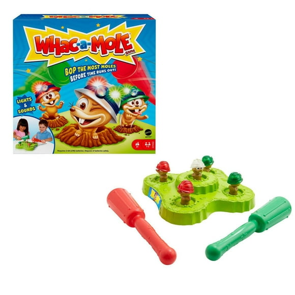 Whac-a-Mole Kids Arcade Game with Mallets & Lights & Sounds - English Edition