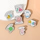 thumbnail image 4 of 7 Broches De Dibujos Animados, Insignia Ligera De Metal Para Hombres Y Mujeres, Cartera De Viaje, 4 of 9