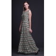thumbnail image 5 of Bimba Ikat Robe Longue Débardeur Maxi pour Femmes à Col Rond Imprimée, Robe de Soirée - Très Petit, 5 of 5