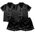 thumbnail image 1 of Ujnder Ensemble de Pyjamas 2 Pcs pour Femmes Pyjamas Grande Taille Pyjamas Décontractés Vêtements de Nuit Confortables BK4 L, 1 of 4