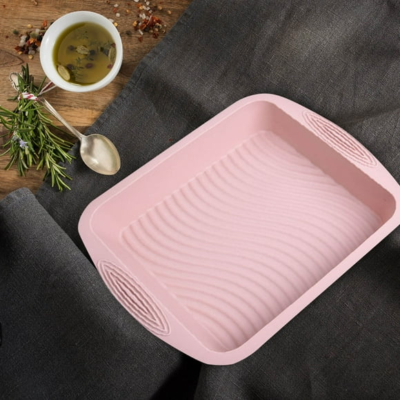Cake Mould Square Pan 8x8 Inch Nonstick Silicone Bakeware for Cakes Rice Lasagna Square Baking Dish Made for Everyday Kitchen