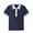 Navy B, variant on Trendy Tops Girls Casual Collar Pullover Top Fashion Basic Striped Short Sleeve T-Shirt Girls Shirts Size 2-15