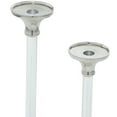 thumbnail image 6 of DecMode 2 Candle Silver Aluminum Candle Holder, Set of 2, 6 of 9