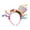 A, variant on Rainbow Star Cake Shaped Birthday Headband, Adjustable Soft Polyester Twisted Party Headpiece for Girls Women Birthday Wedding Prom Themed Party Hair Accessory Decor