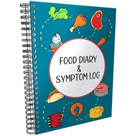 Food Diary and Symptom Log - Track How Your Diet Affects Your Symptoms | for IBS, Allergies, Intolerance, Crohn’s/IBD | A5 (5.8” x 8.3”) Spiral Bound$$Office