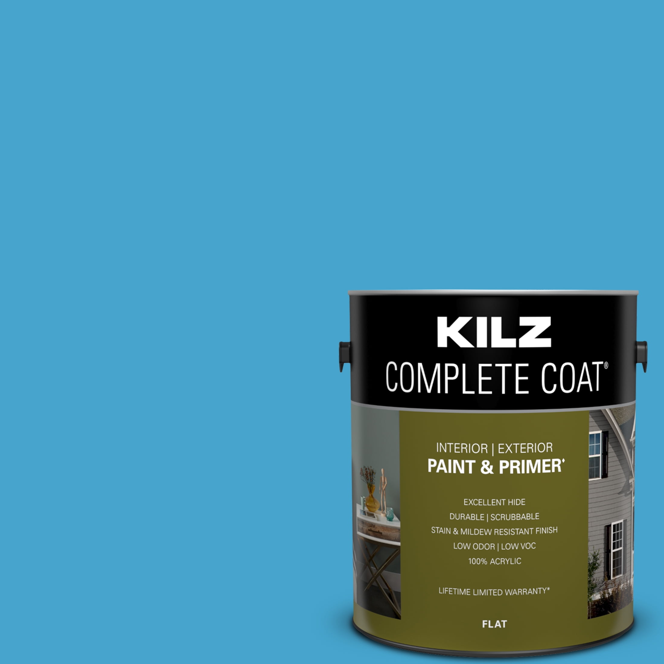 Overboard, KILZ Complete Coat Interior/Exterior Paint & Primer, 1 Gallon #RD280-01