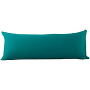 Vedanta Home Collection Body Pillow Cover, 20"x 72" Body Pillowcase 1 Piece Teal Blue 600 TC 100% Natural Cotton Envelope Closure Long Pillow Cover