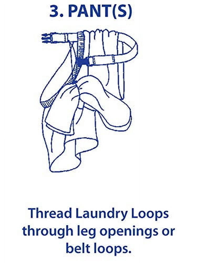 Laundry Loop with Sock Snare, Premium Black Laundering Strap