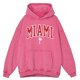thumbnail image 3 of Sudadera con capucha para hombre, estilo retro desgastado, con lavado desgastado, de Miami, una ciudad de Estados Unidos, otoño, ropa holgada de gran tamaño, 100 % algodón, 3 of 4