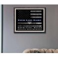 thumbnail image 3 of Thin Blue Line framed Police officer gift Art, 3 of 7