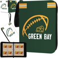 thumbnail image 1 of Carpeta para tarjetas de fútbol KivolFun Green Bay con 400 bolsillos, 1 of 6