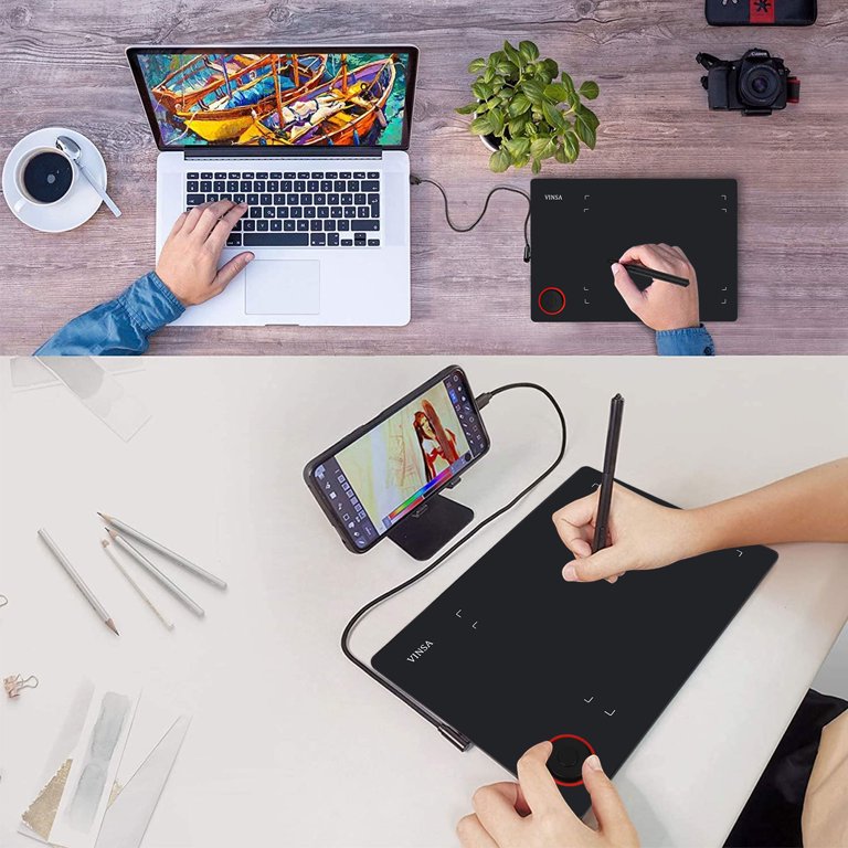 🔥Top🔥【fast delivery】Mate 3C Graphics Tablets Drawing Tablet Digital Drawing  Pad with 8192 Pen pressure Levels & Battery-Free Pen No need charge Pen  Tablet Compatible Android Device & Support PC Laptop/Desktop Computer