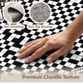 thumbnail image 6 of ODIKA 8'x10' Washable Area Rug Entryway Interlocking Bands Monochrome Contrast Bathroom Front for Dining Room, Large Office, Lounge, Non-Slip Chair-Friendly Mat, 6 of 7