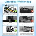 Rhino Valley Walker Bag, Multi Pockets Folding Walker Basket Tote Bag