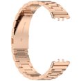 thumbnail image 3 of Correa de reloj Likrtyny de acero inoxidable para Galaxy Fit 3 SM-R390 oro rosa, 3 of 8