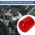 thumbnail image 2 of Tapón de extremo de manguera de goma de silicona de 1-1/8" 28mm ID 3 capas de poliéster para válvula de derivación de refrigerante Turbo vacío 30mm rojo, 2 of 7