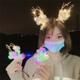 thumbnail image 2 of Nueva Navidad LED luz astas banda para el cabello Linda Hada brillante alce horquilla Clip para el cabello mujeres niñas accesorios navideños para el cabello, 2 of 4