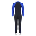 thumbnail image 4 of inhzoy Kids Girls One Piece Zip up Rash Guard Shirt Swimsuit, 4 of 4