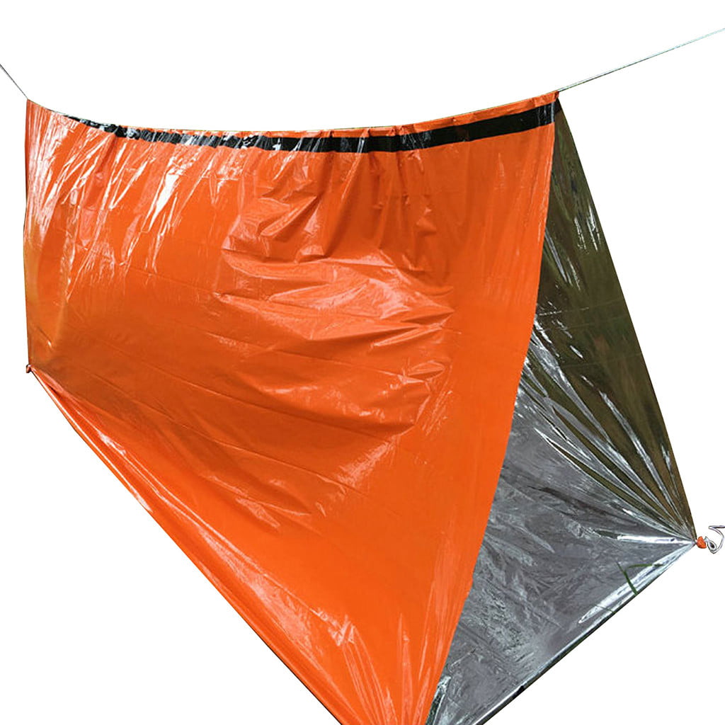 Huairdum Outdoor Sleeping Bag Reusable Emergency Sleeping Bag Thermal Waterproof Portable Thermal Sleeping Bag for Survival Camping Travel 