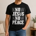 thumbnail image 6 of Know Jesus Know Peace Graphic T-Shirt, Unisex Classic Fit Faith Tee, 6 of 9